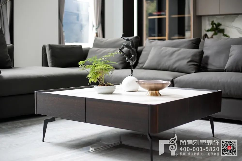 600㎡现代简约别墅设计丨杭州尚层装饰-13