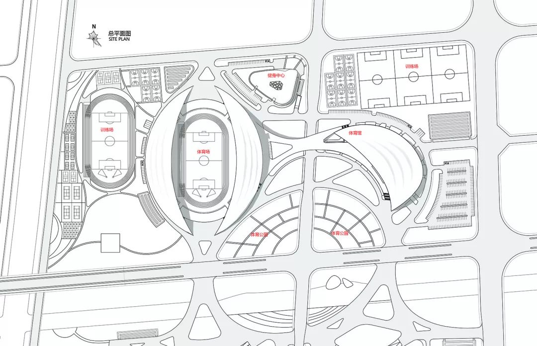 波浪造型下的如东体育中心,活力无限-8