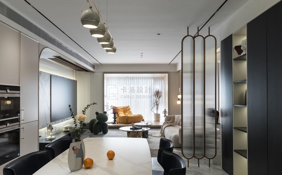 现代奢宅轻调 · 狭长户型的妙手改造-45