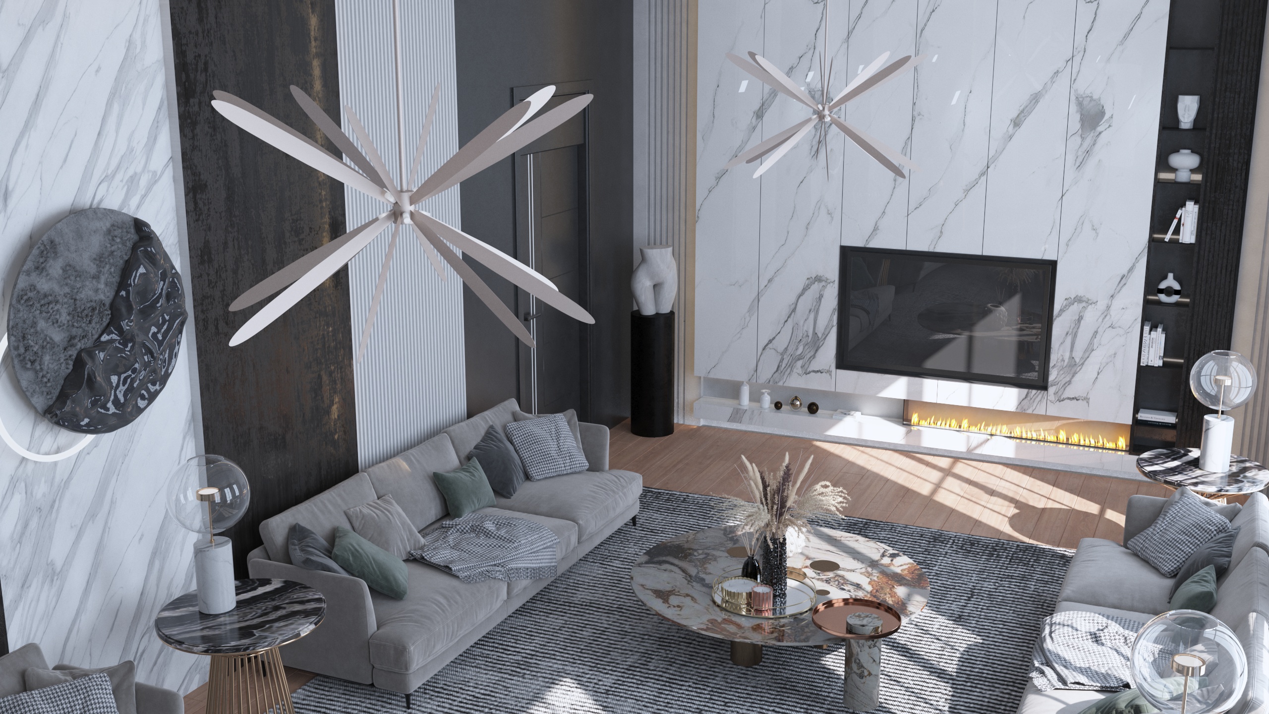 现代室内 majlis 设计 阿联酋丨阿联酋-21