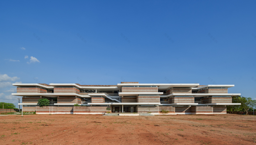 印度乡村校园新地标 | 融入本土元素的低成本绿色设计-53