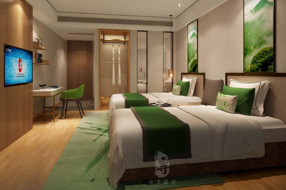 红专酒店设计案例赏析： 竹子国际大酒店-4