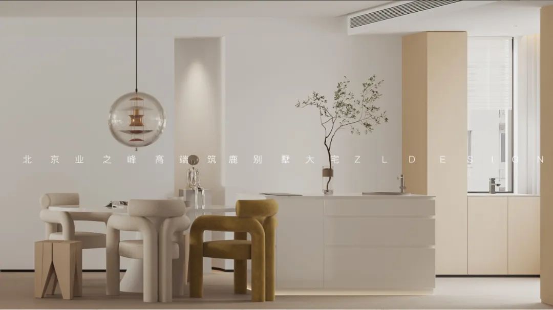 奶油色温柔治愈家居丨筑鹿空间设计-33