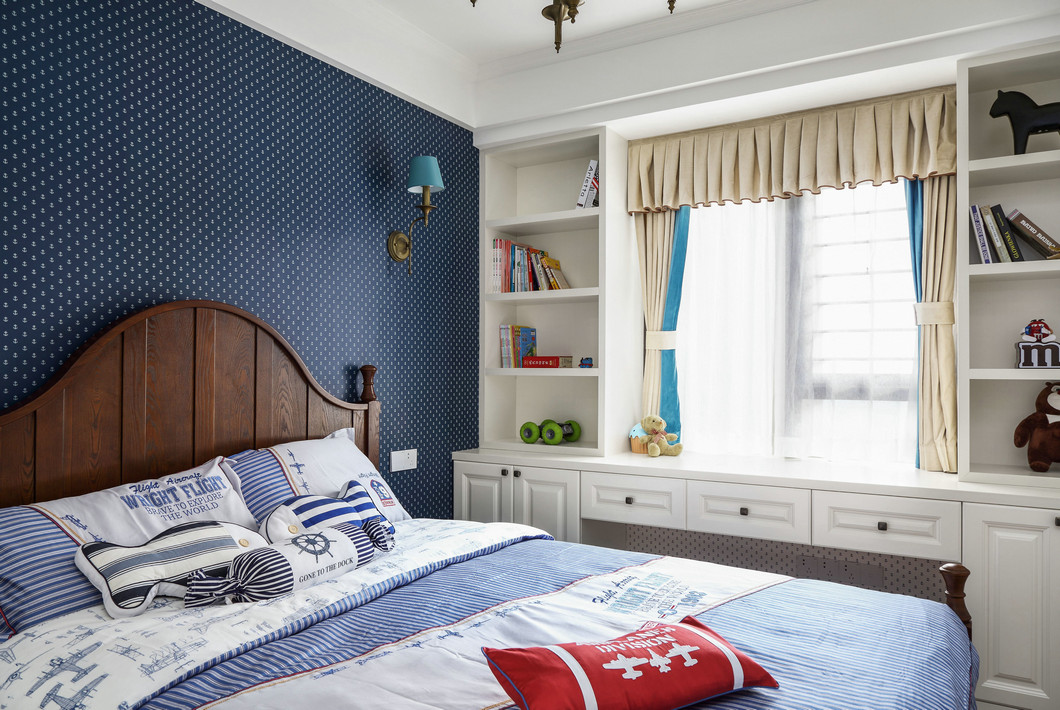 苏州星光耀151㎡现代美式  胡同艺术设计-16