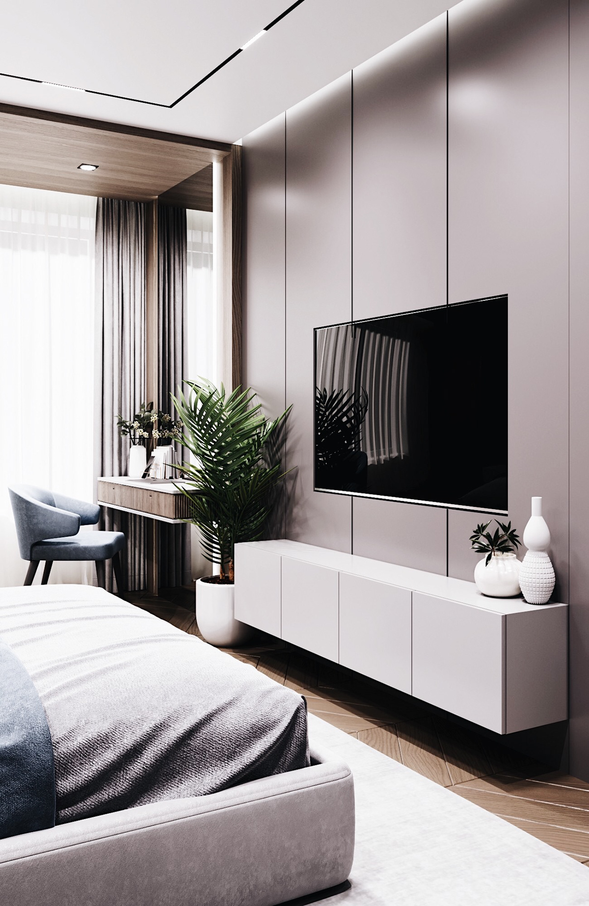 Anastasiya Gushchina丨平层丨Interior Design.Forspace Design.Bedroom.Kiev,2021-2