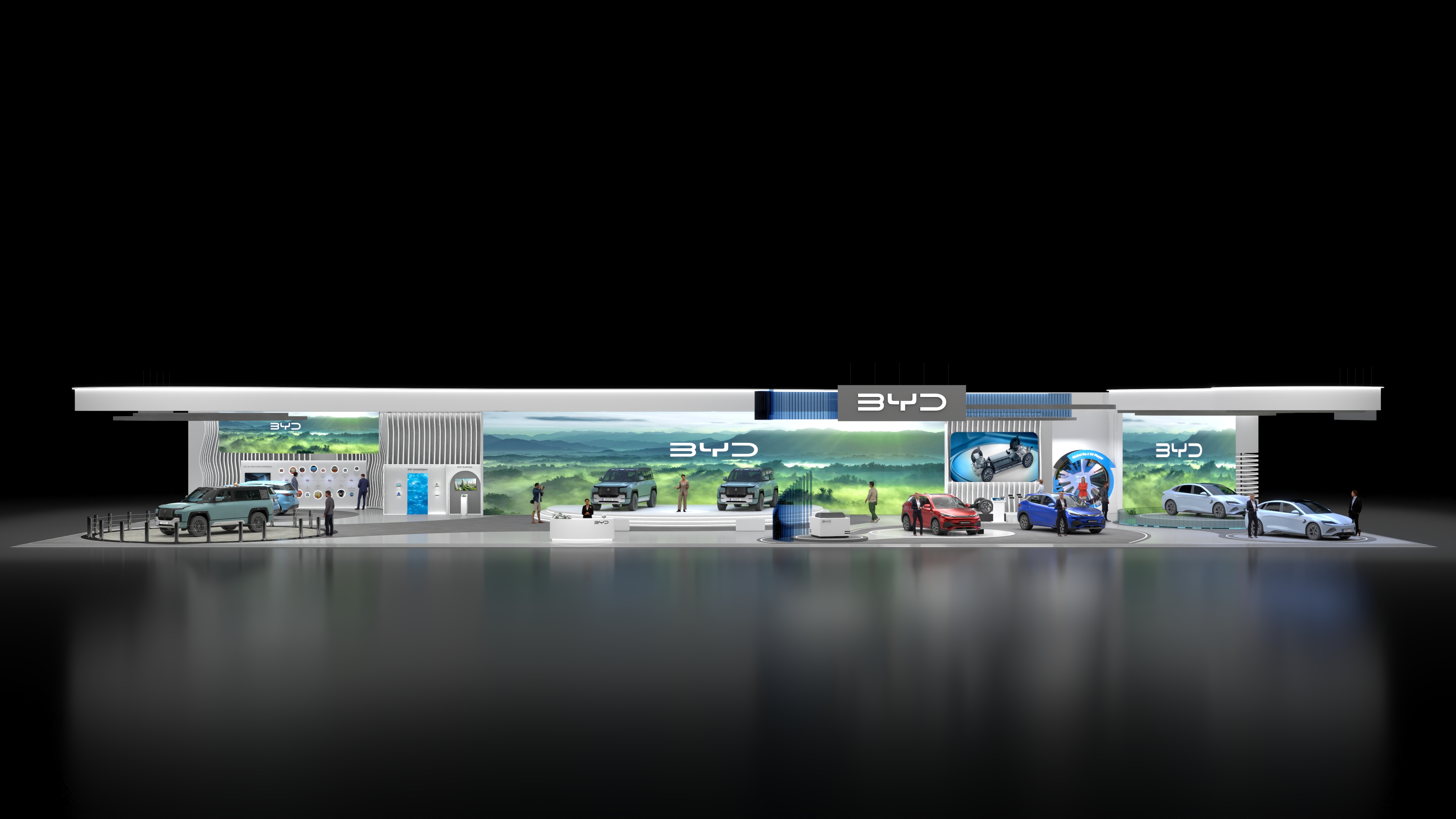 汽车展厅 BYD Stall Design (Auto Expo)-11