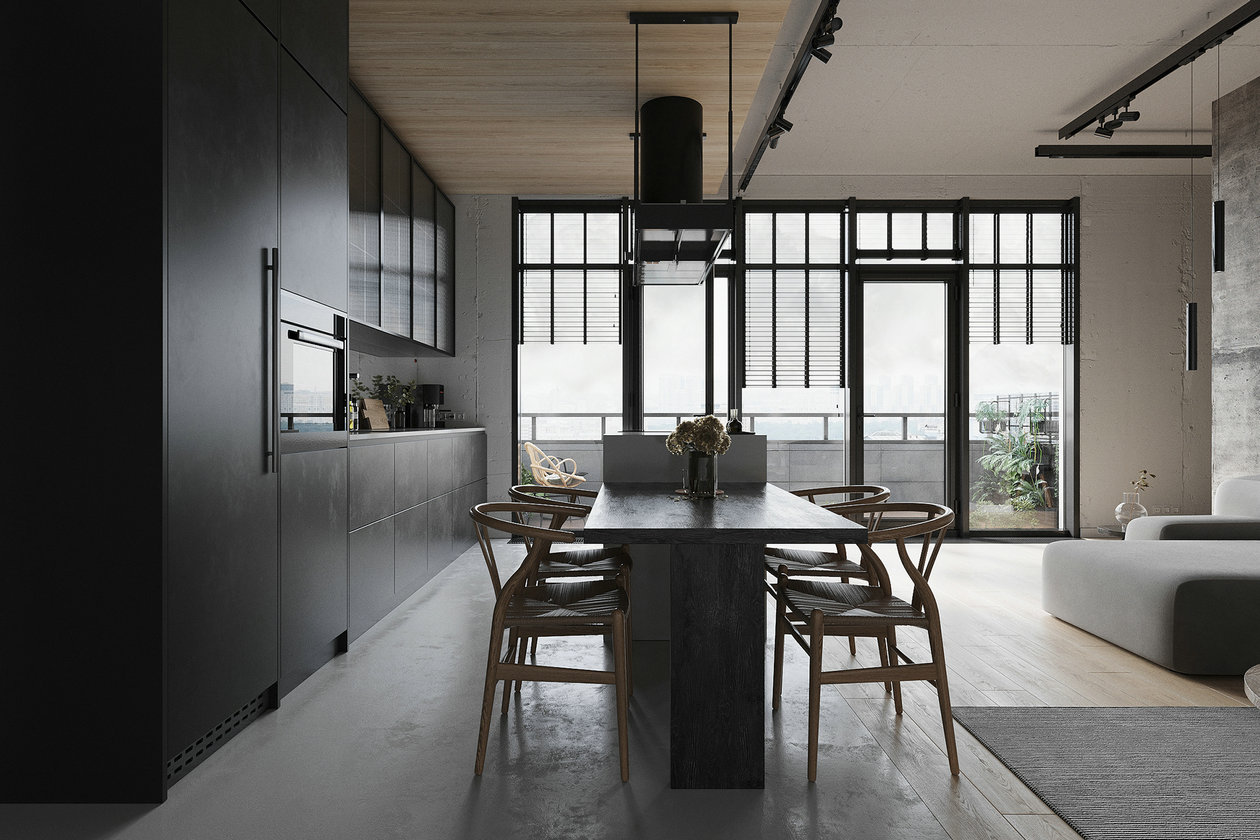 灰色系小空间公寓设计-5