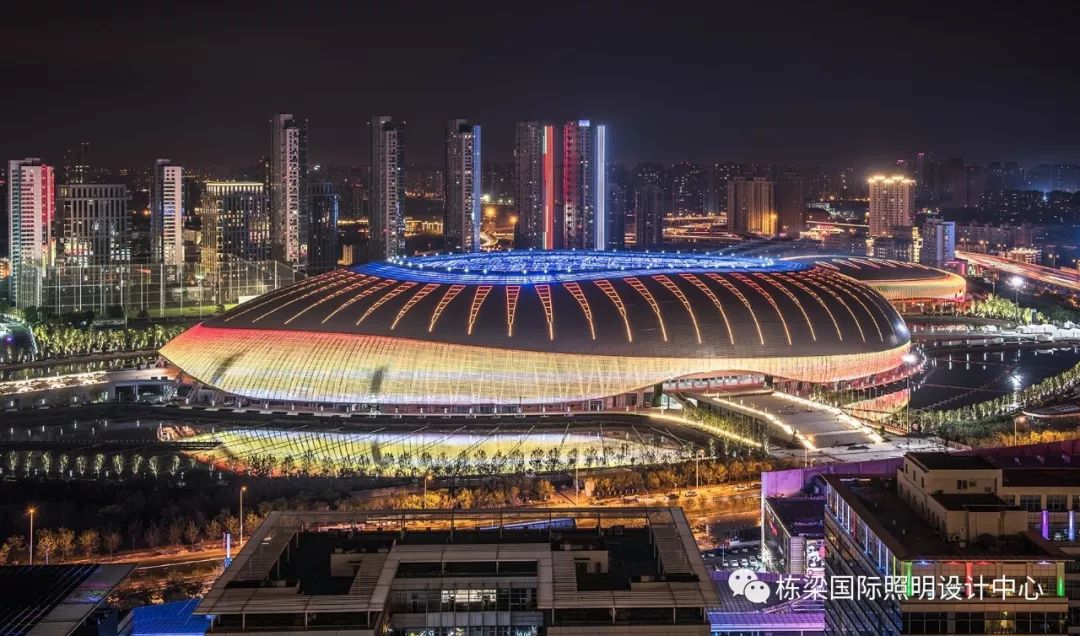天津奥体中心夜景照明升级 | 水滴银辉,盛世同心-35