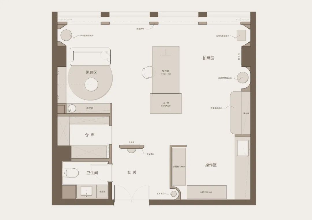 南京华侨广场花艺工作室丨中国南京丨花漾美作·空间设计-7