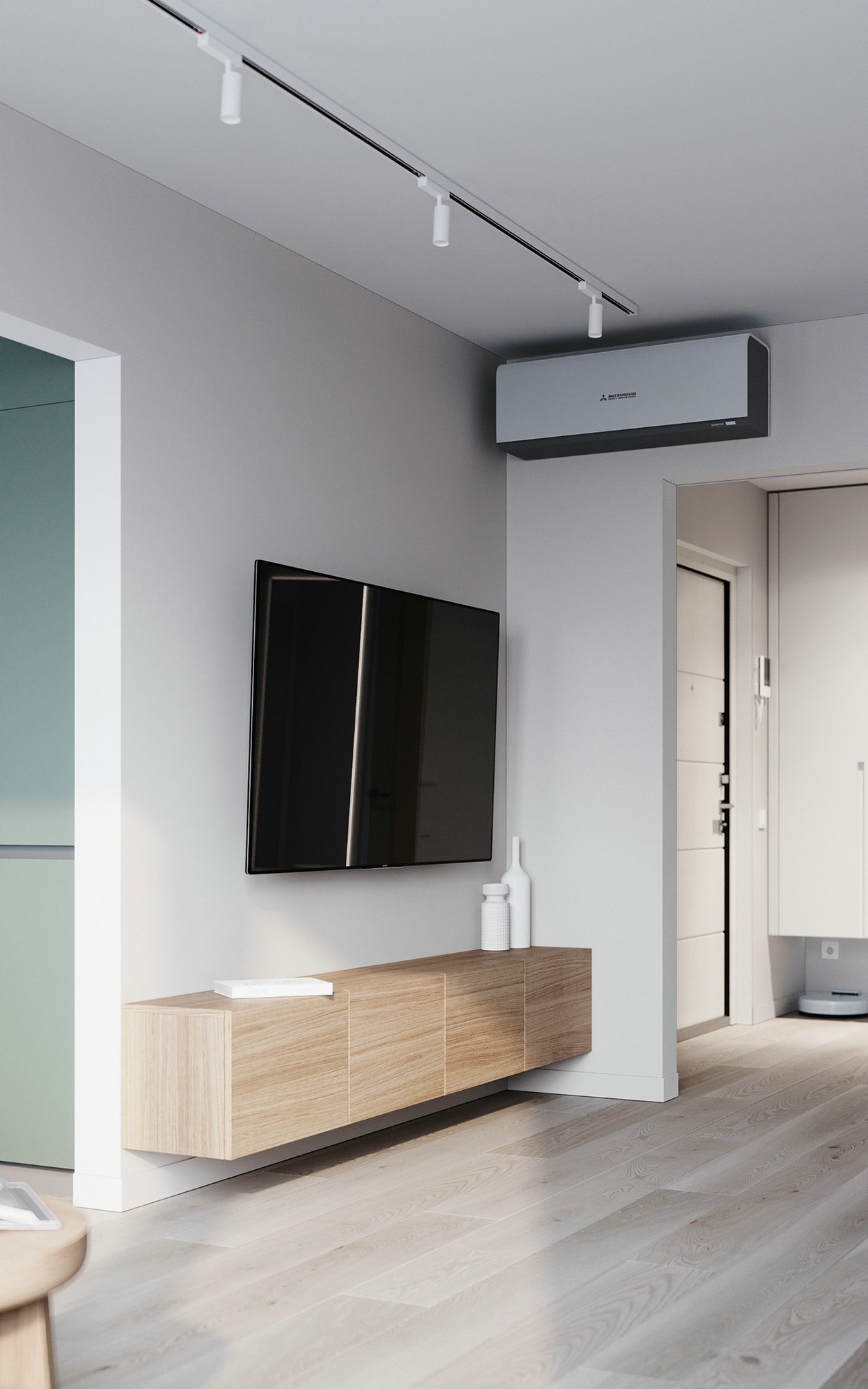 95㎡清爽原木风 纯粹自然的空间气质-4