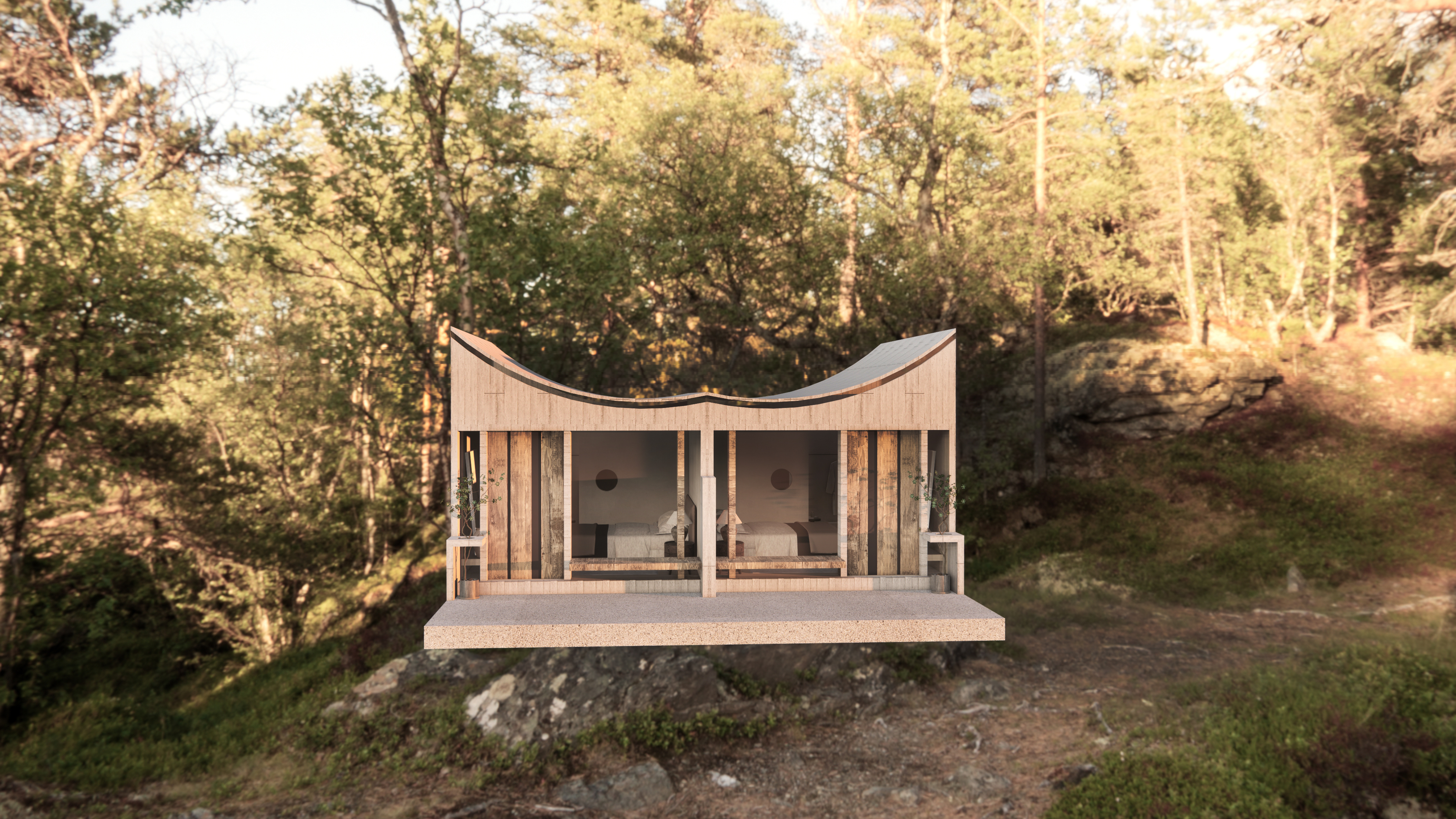 森林度假屋丨万物设计-5