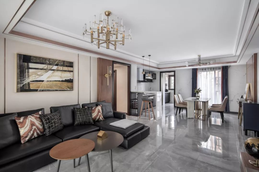 武汉天地现代轻奢三室两厅,诗意家居让生活更美好-32