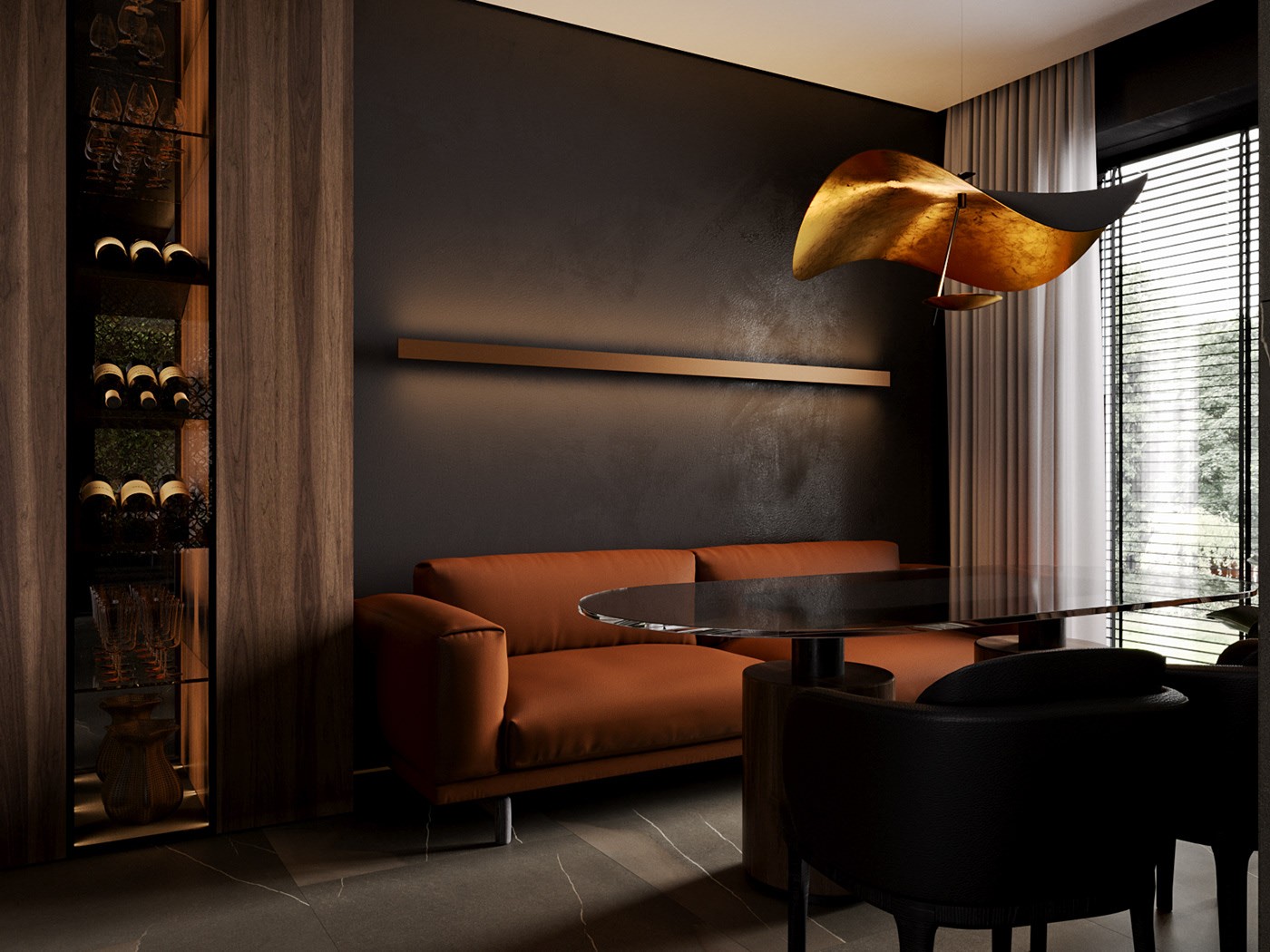 黑棕复古配色空间设计-91