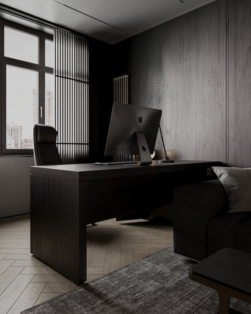 日落家庭办公室丨Sher.Architects-15