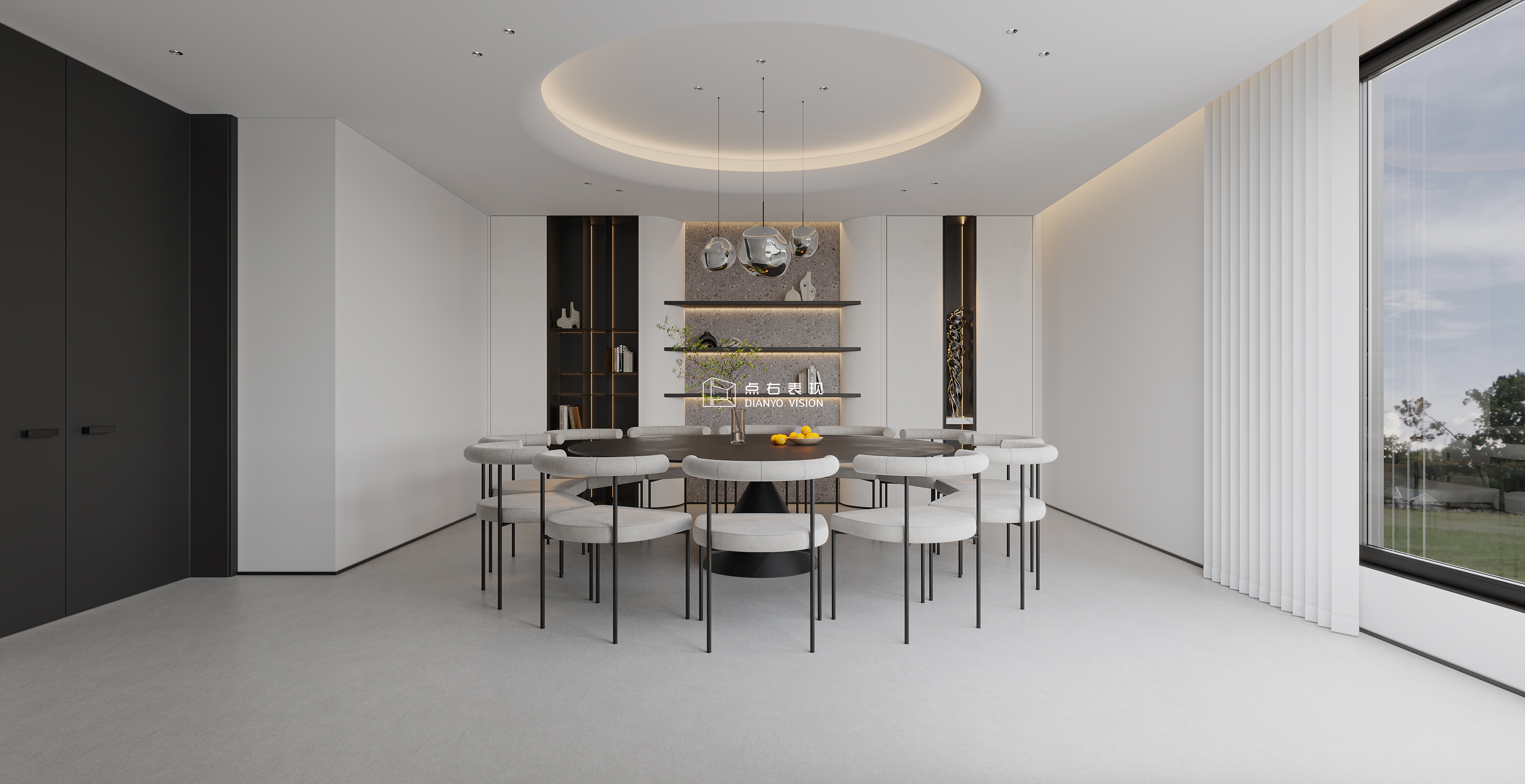 现代风格效果图丨点右效果图表现-7