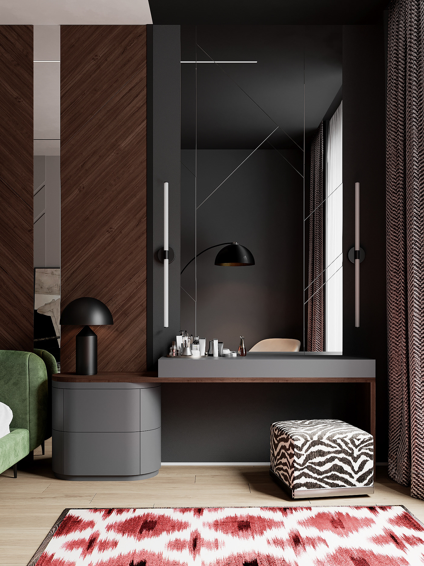 浅灰色与绿色打造舒适凉爽夏日-17