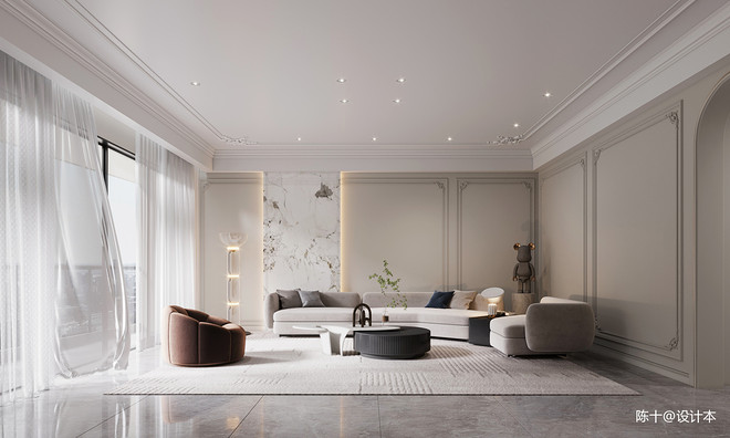 四居及以上300平米装修案例-13