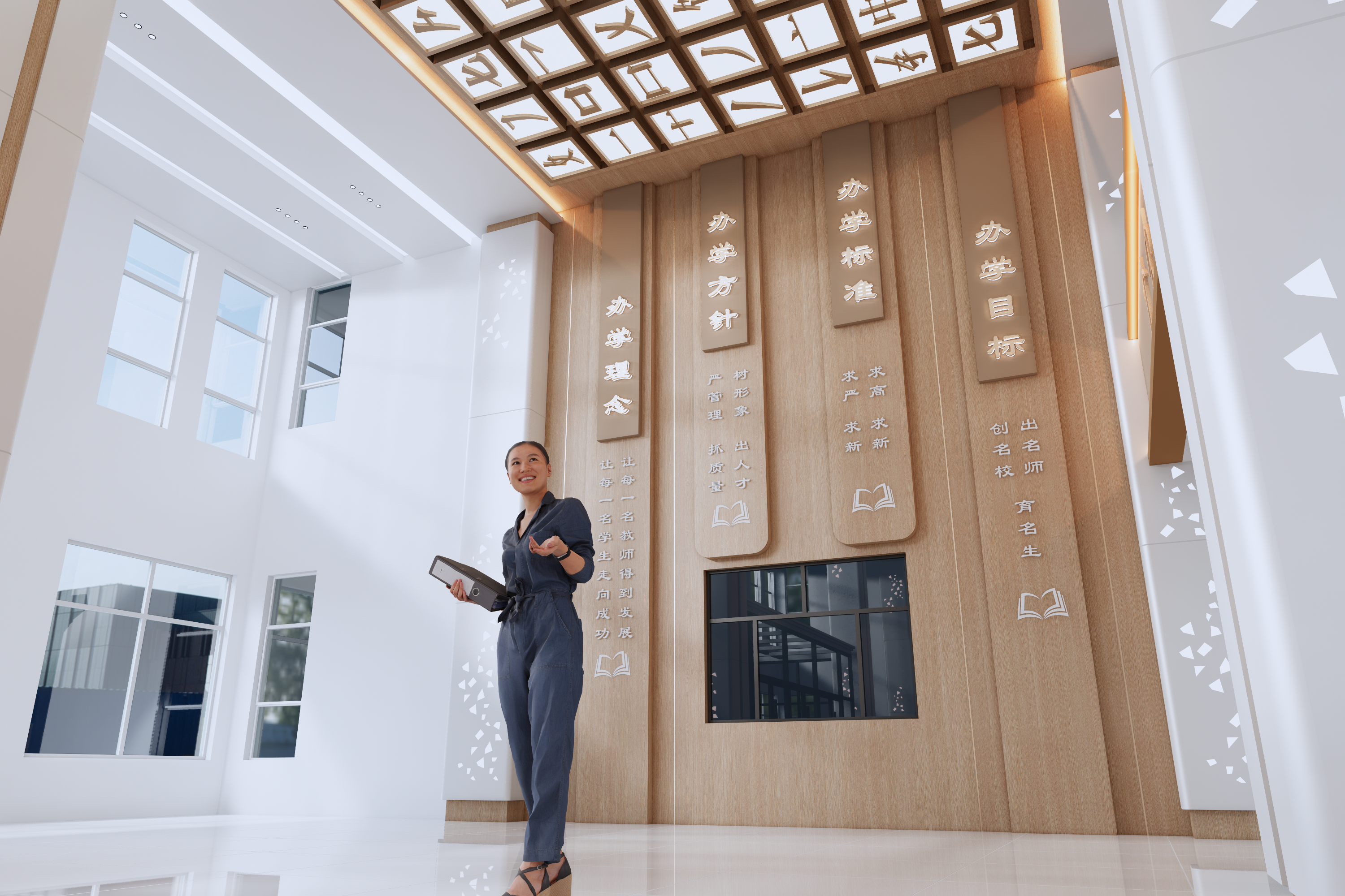 学校大厅设计效果-5