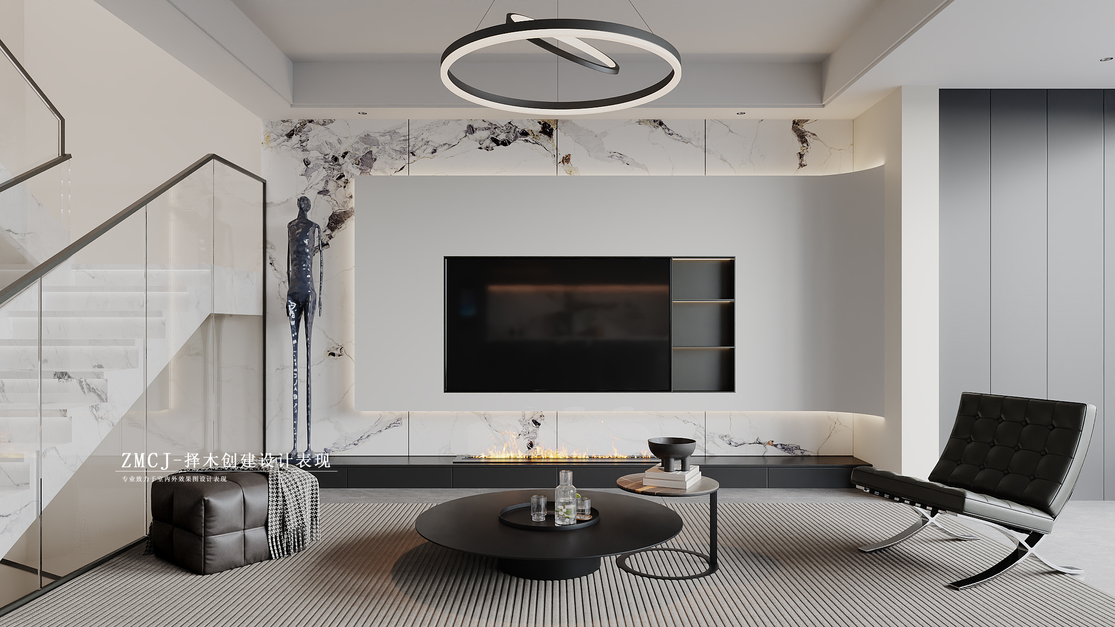 家装-现代别墅全屋-6