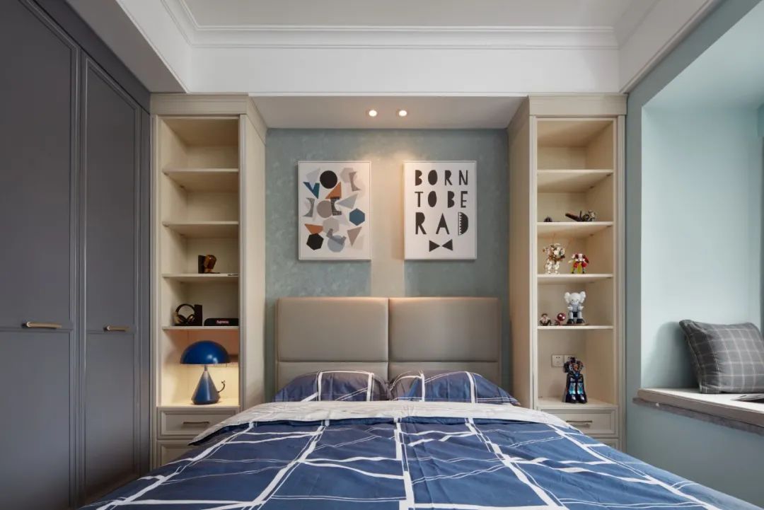 蓝色多瑙河恋曲 · 南宁四房两厅优雅空间设计丨中国南宁丨柒颜设计-69