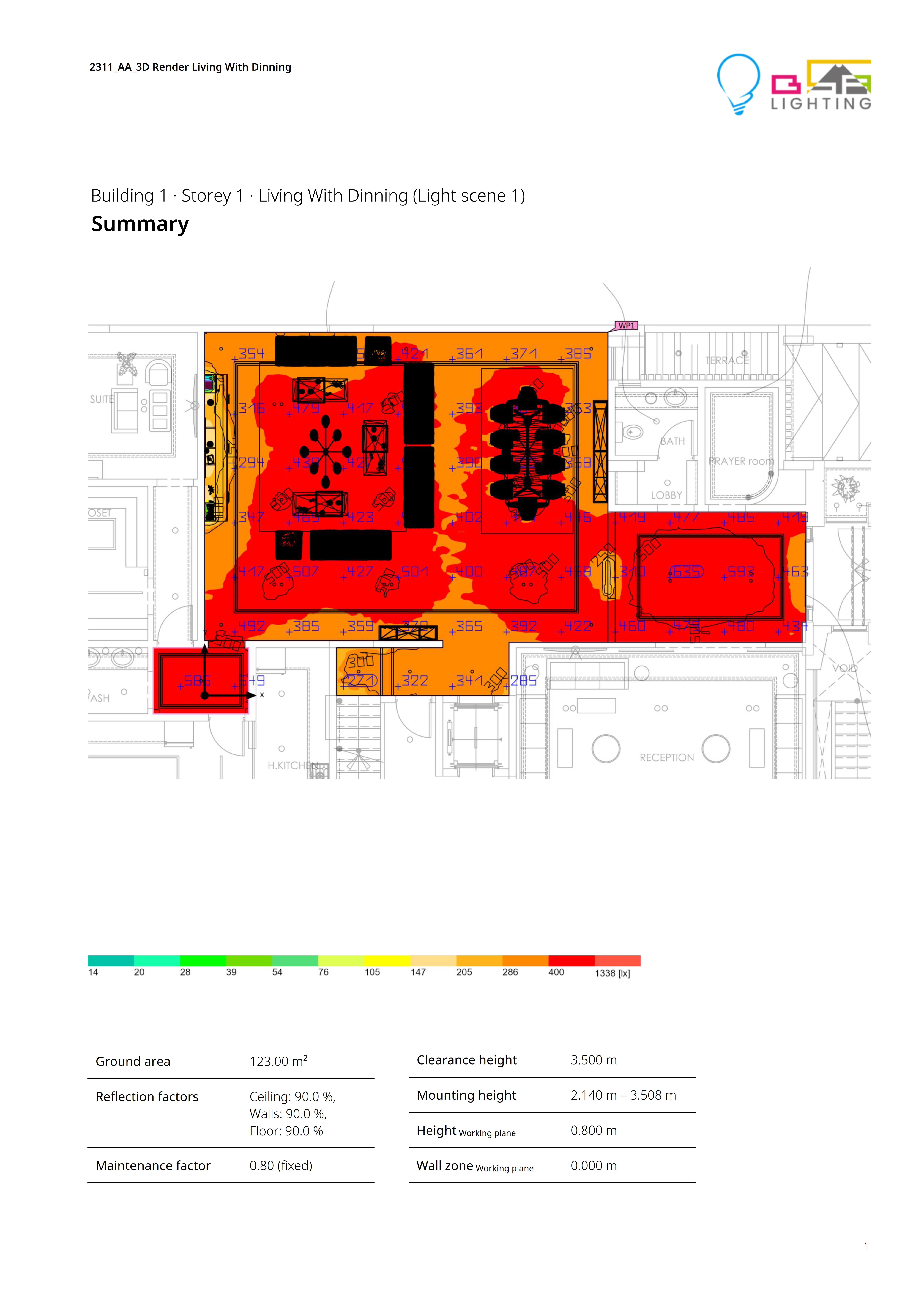 LIVING & DINING ROOM 室内照明设计-11