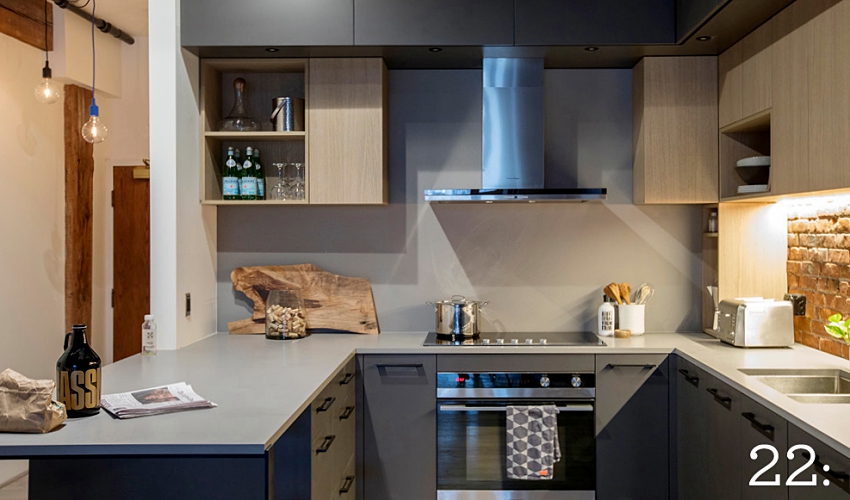 温哥华工业风百年宅 灰色调和红砖墙的完美融合-4