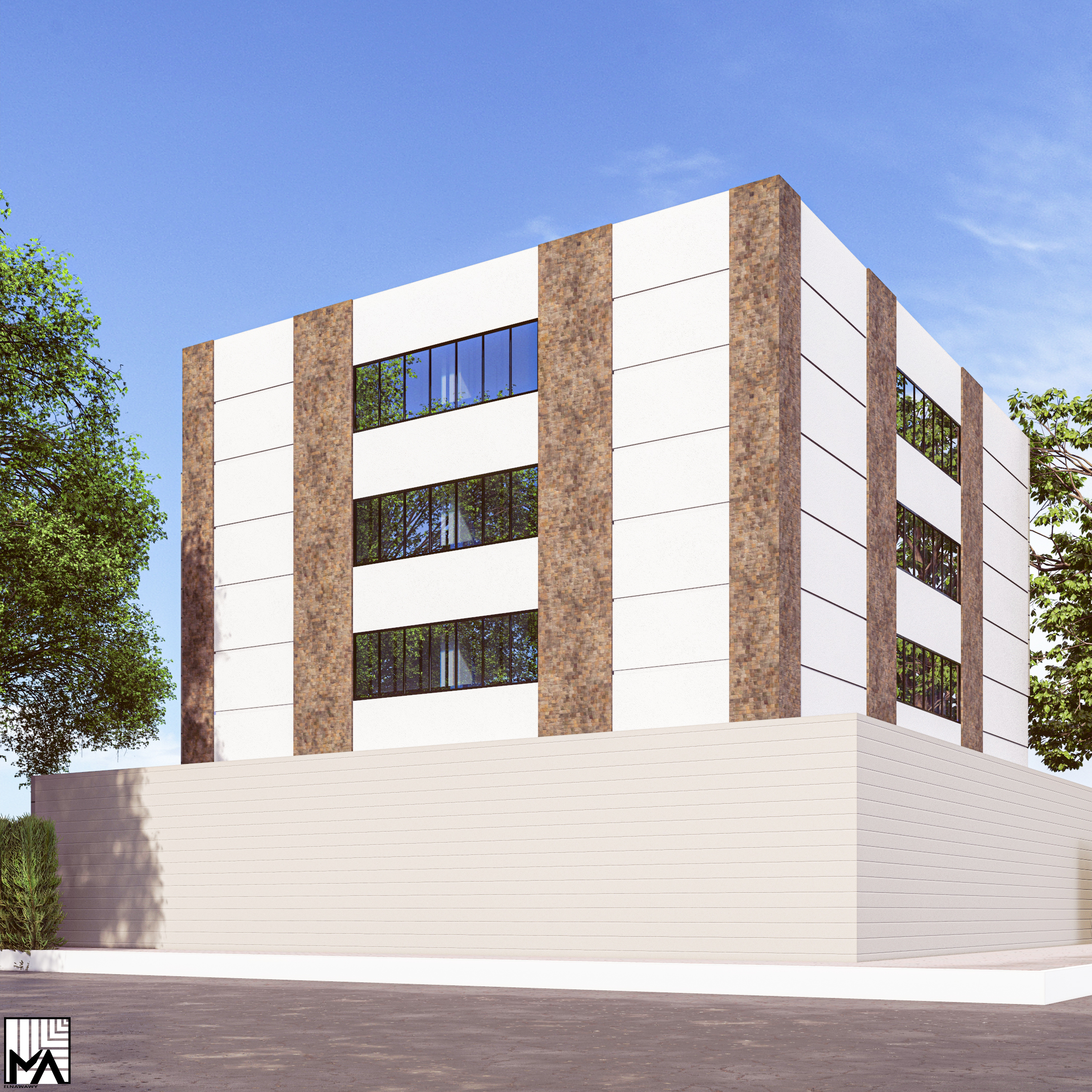 Maadi office building elevation redesign-2