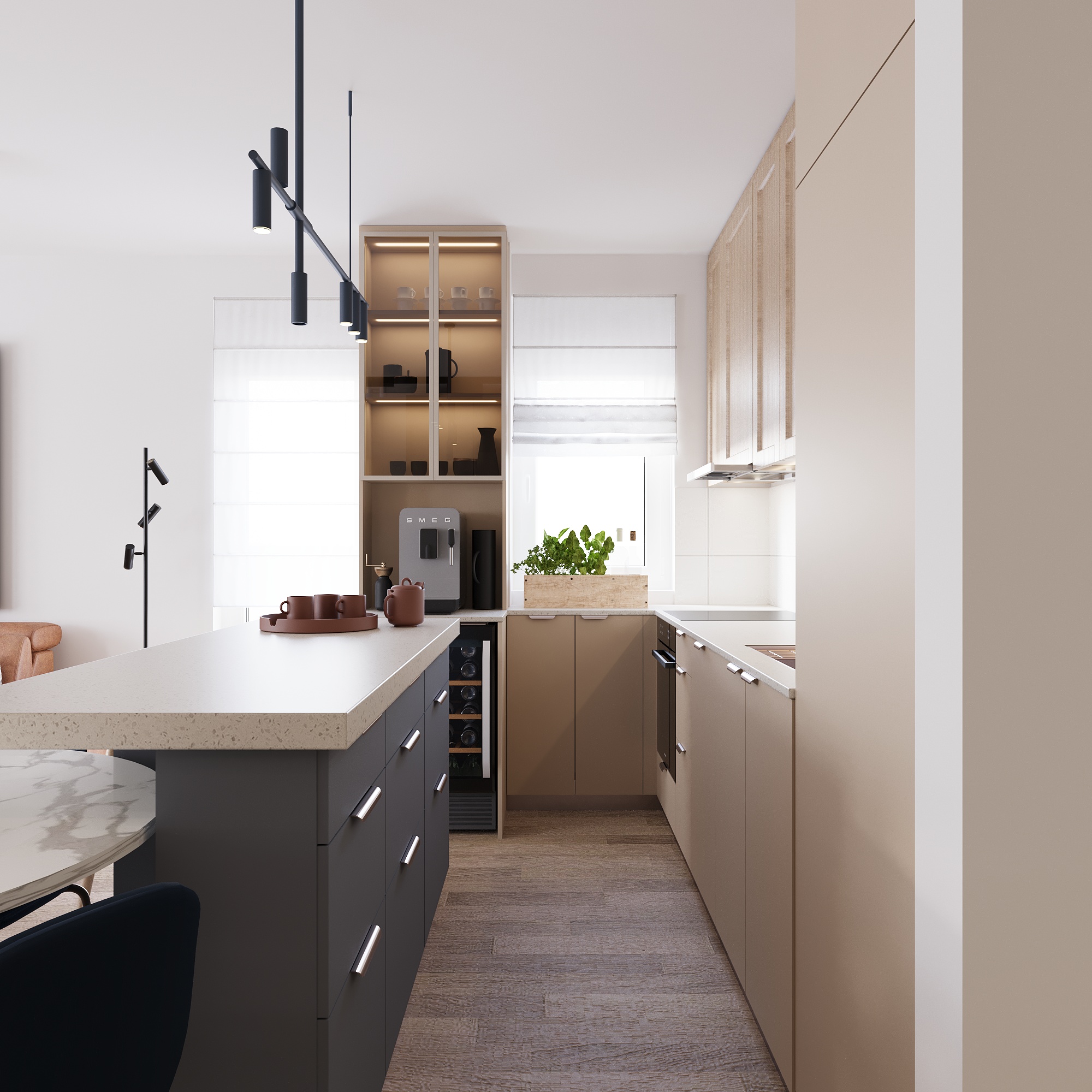 Stara Pazova市中心70平米公寓设计-5