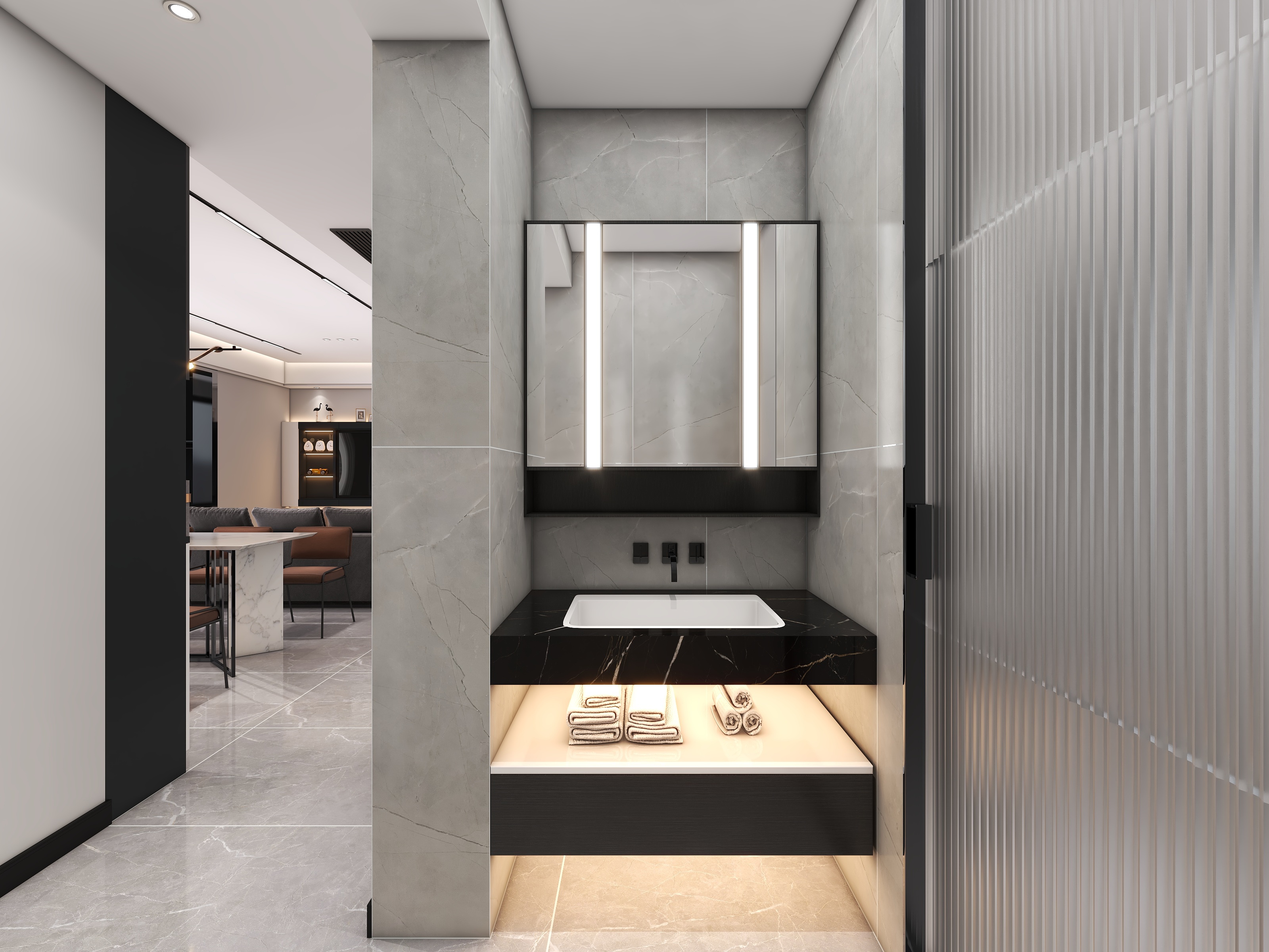 四川成都华府悦璟（114平方现代简约三居室）-74