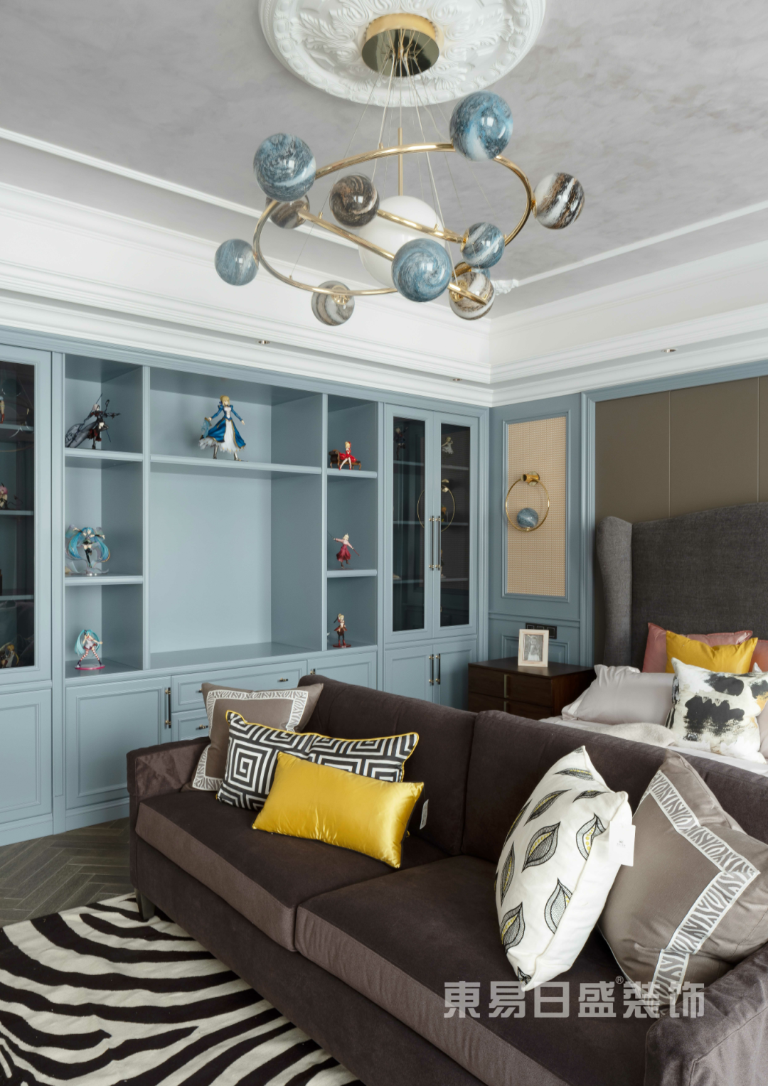 500㎡现代美式装修，别墅里的优雅时光-39