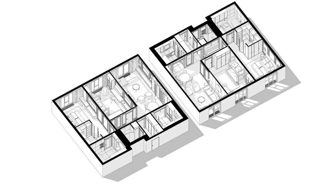 120㎡中性色系住宅设计-0
