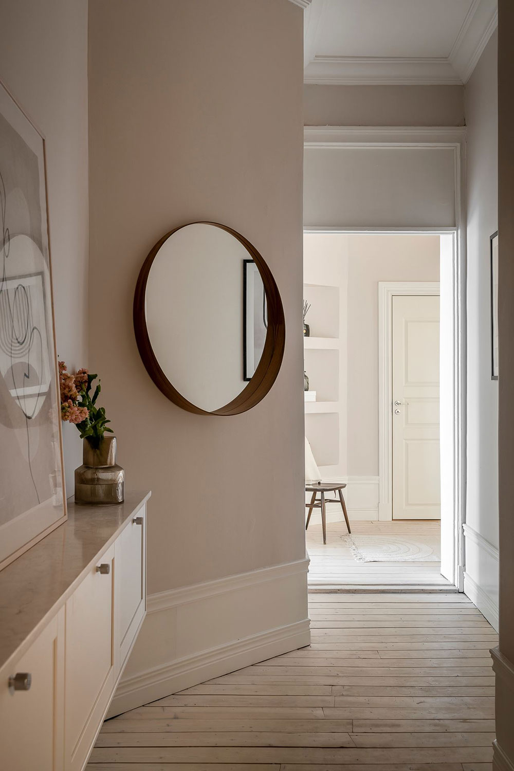 瑞典哥德堡优雅公寓 | 木质厨房与柔和色彩的完美结合-28