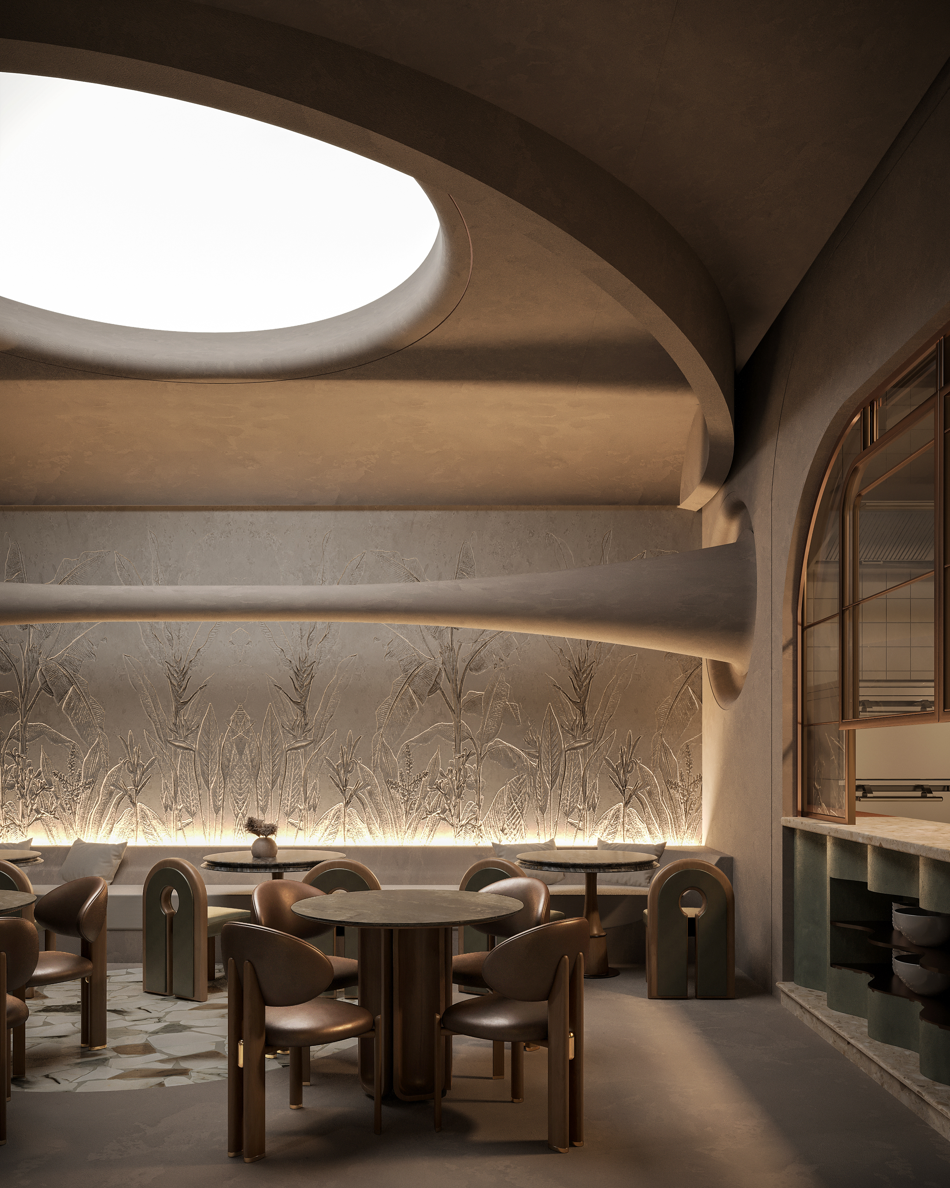 uplift有提升、振奋等意思，结合RESTAURANT（餐厅），这里可将UPLIFT RESTAURANT翻译为活力餐厅  丨沙特阿拉伯利雅得-9