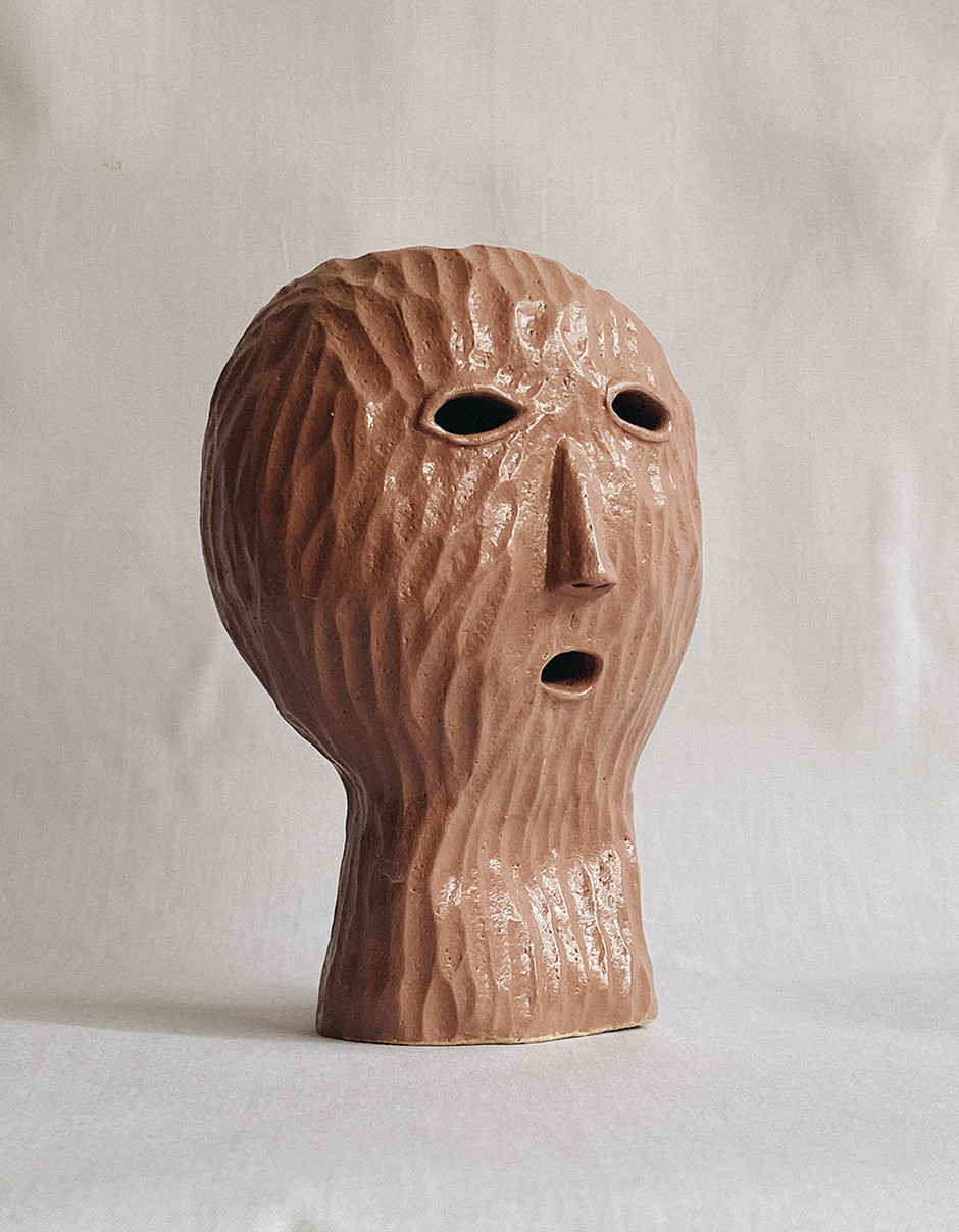 开普敦陶瓷师制作皱纹的花瓶和黏土面-5