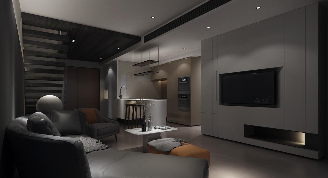 简约无界 · 85㎡高级灰单身公寓-0