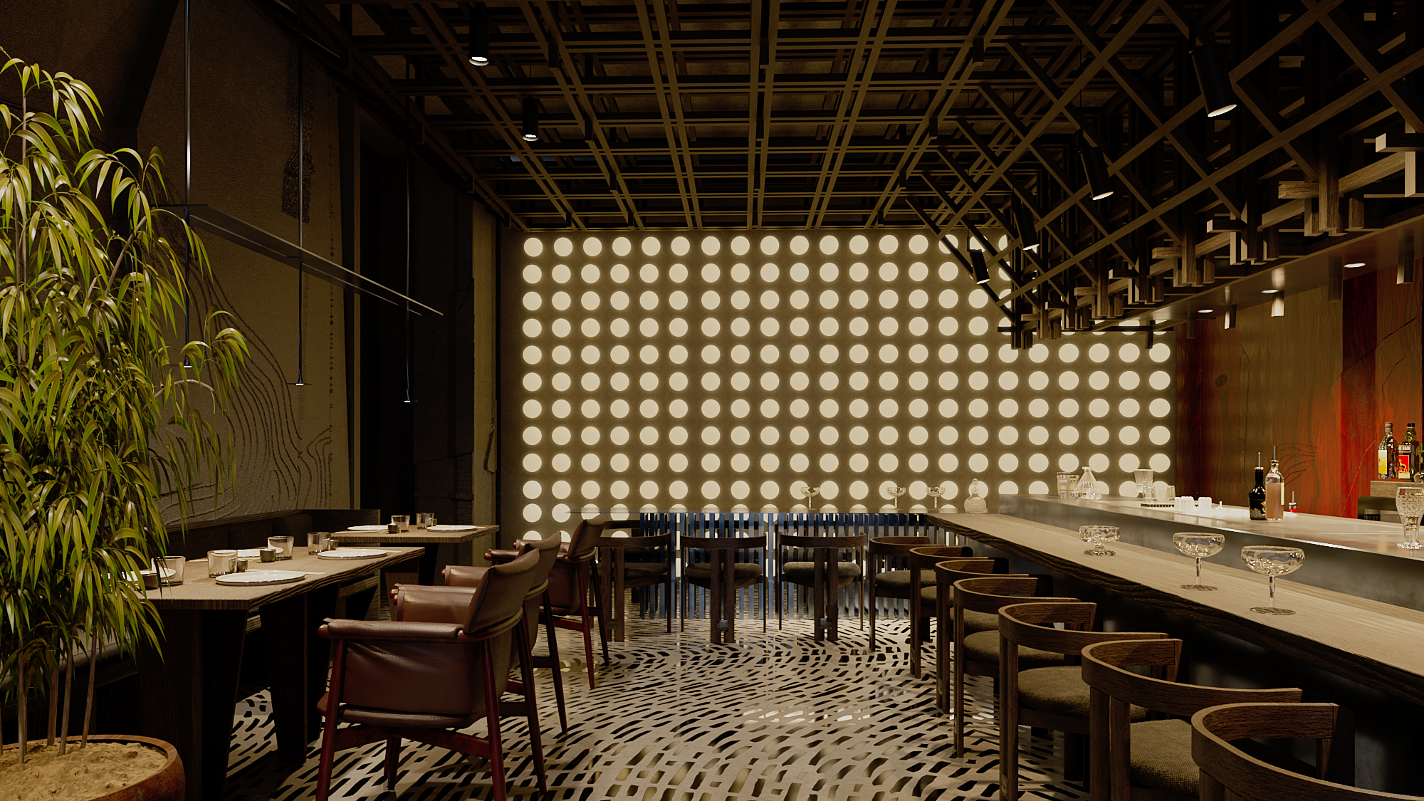 “WU” Pan Asian Restaurant（“WU”泛亚餐厅）丨electric architect-8