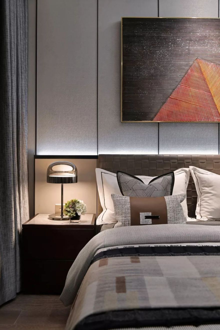 华墨国际|优雅灰与生命棕的碰撞——精神物质空间融合的典范-42