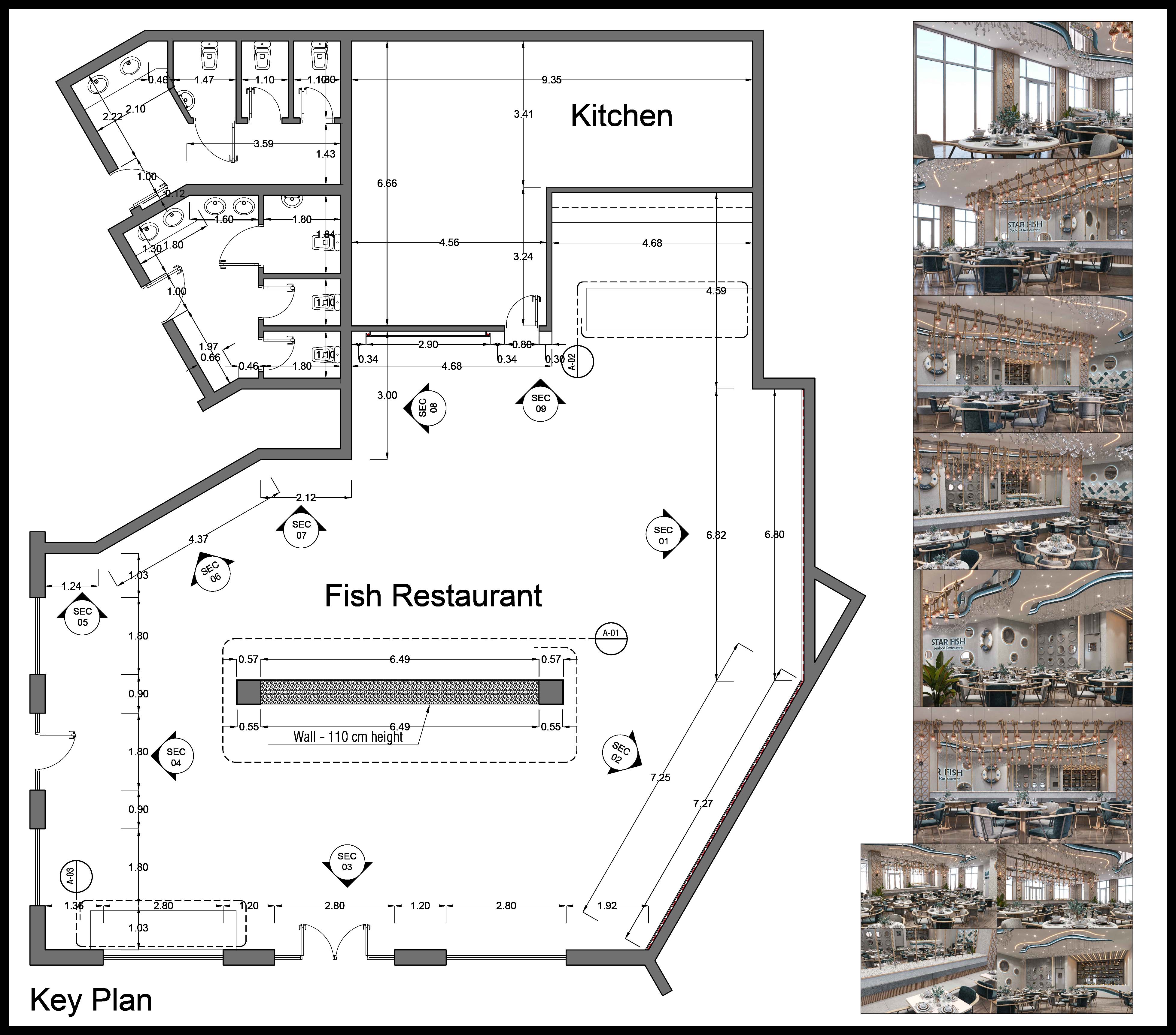 海鲜餐厅工作图纸丨ZIA Design&Construction-3