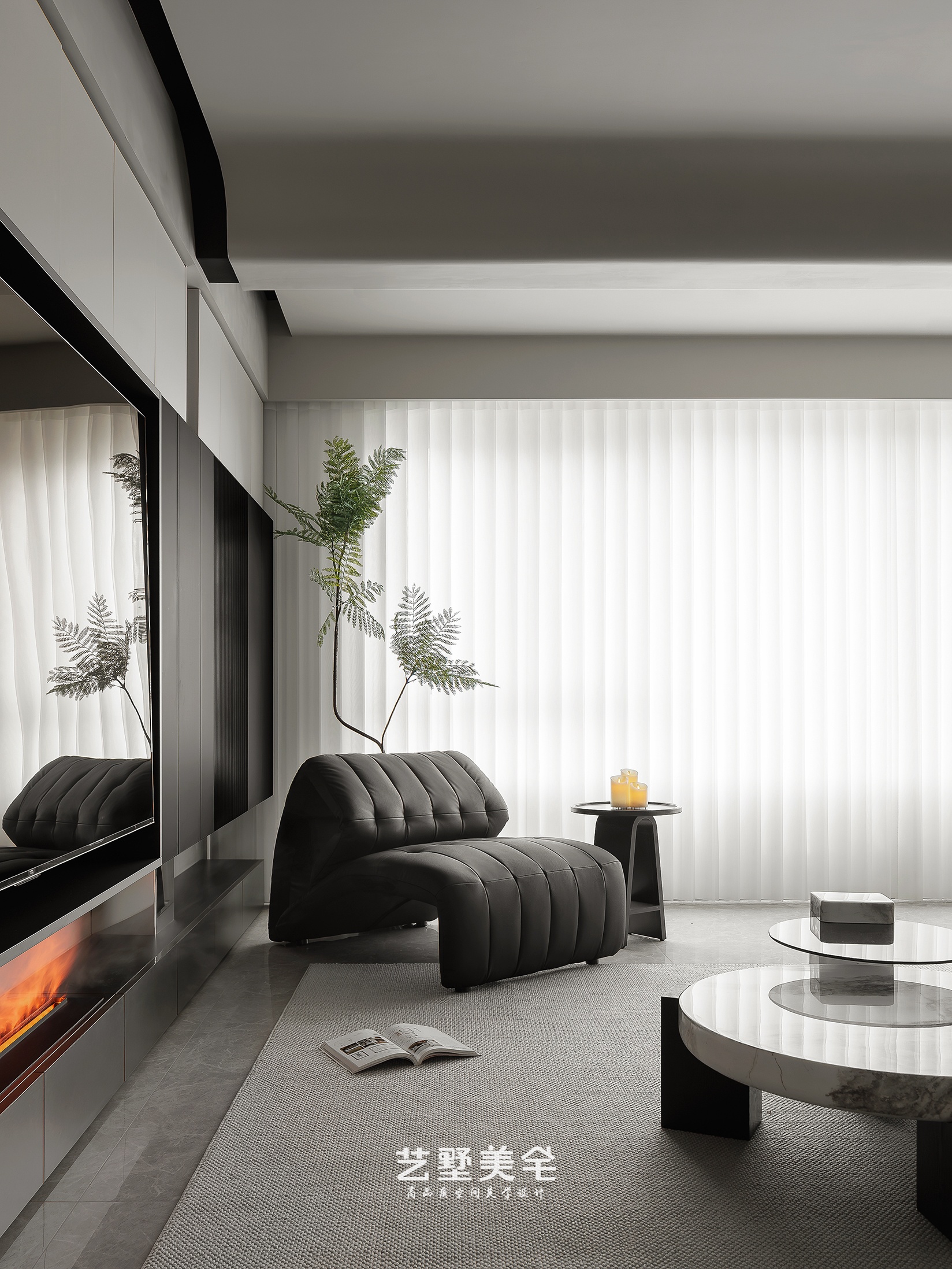 实景 139㎡高级灰克制美学现代高级感栖居丨中国合肥丨艺墅美宅-26