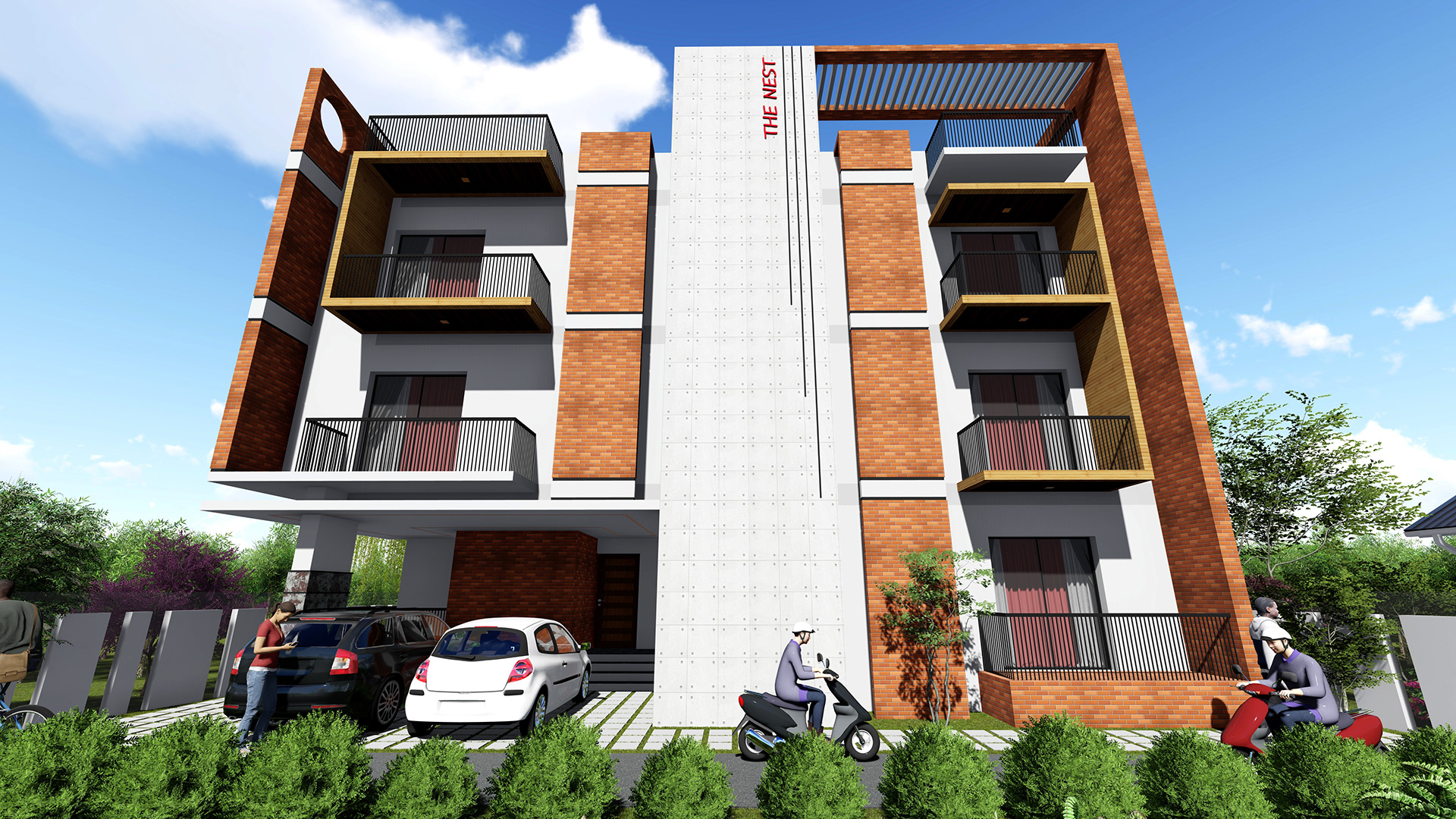 Triplex House Design-5