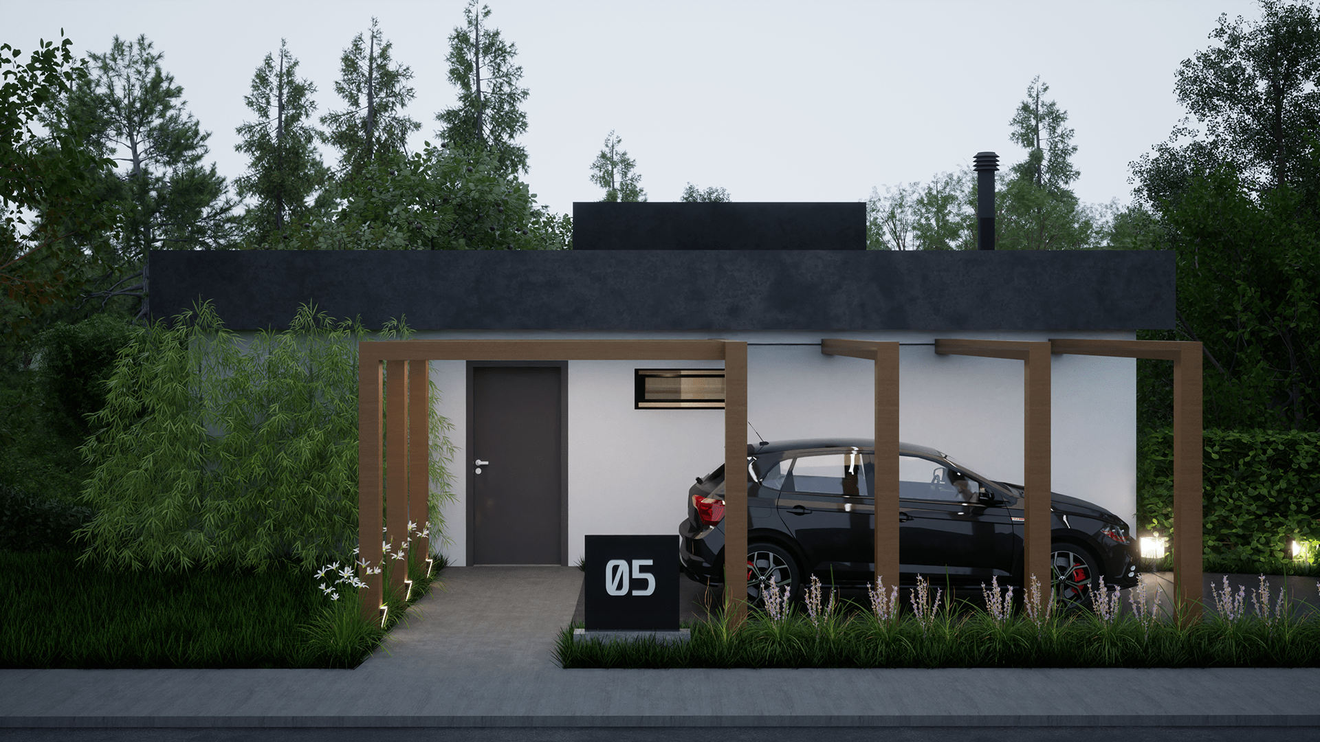 Chalé moderno na serra-1