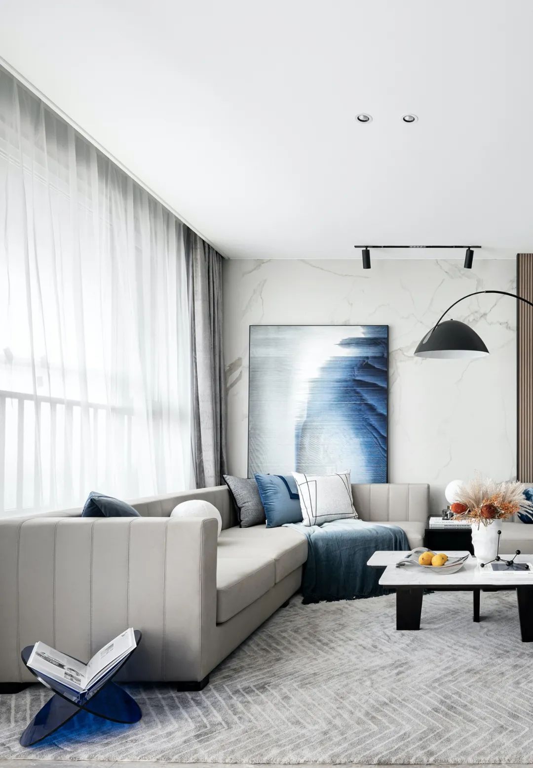 经典蓝的永恒魅力,打造现代生活空间-14