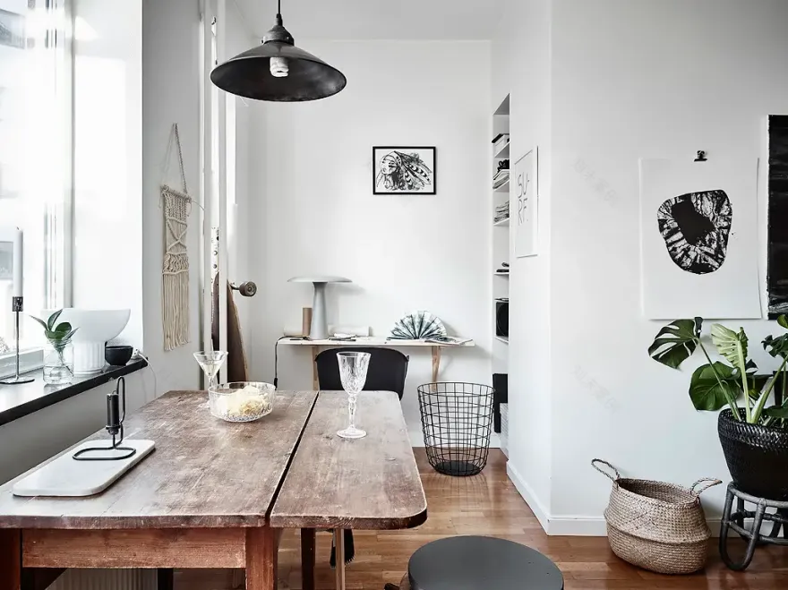 哥德堡一室一厅开放式厨房公寓设计-7