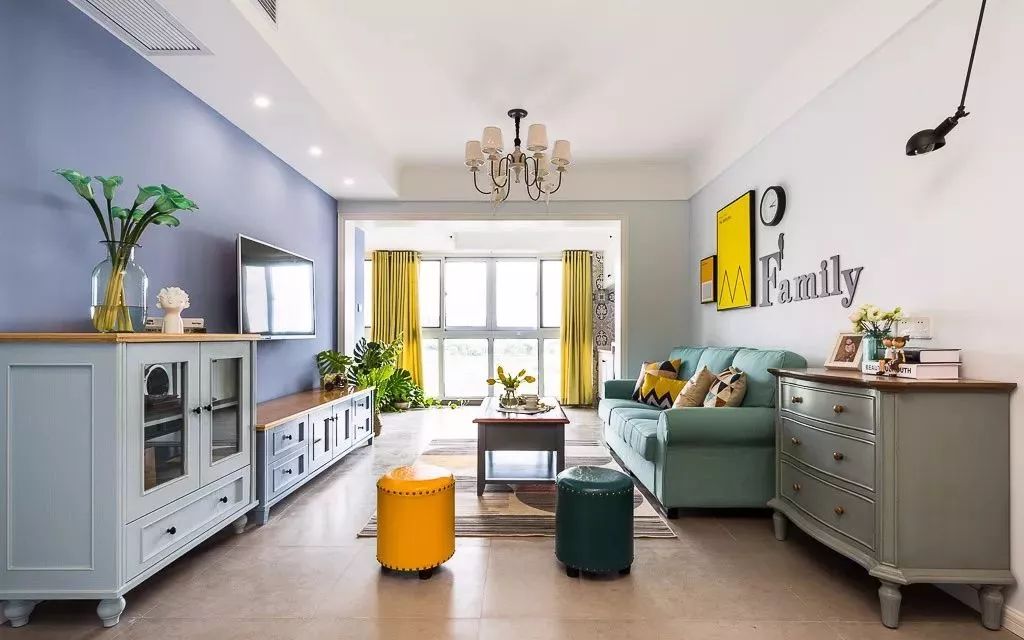 82㎡现代美式，清新优雅，浪漫高档！-5