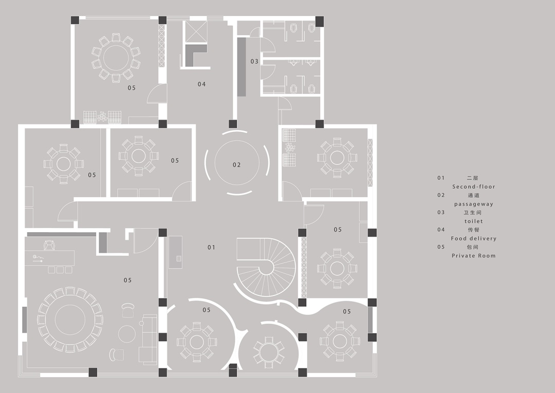 悦庭荟融合菜餐厅丨中国山东丨bnb design山东本白空间建筑设计咨询有限公司-86