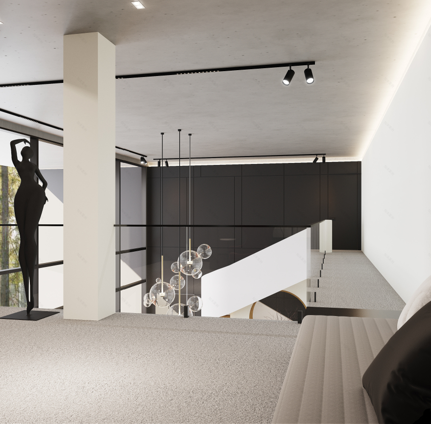 黑色版房屋室内装饰丨Golub Architects-21