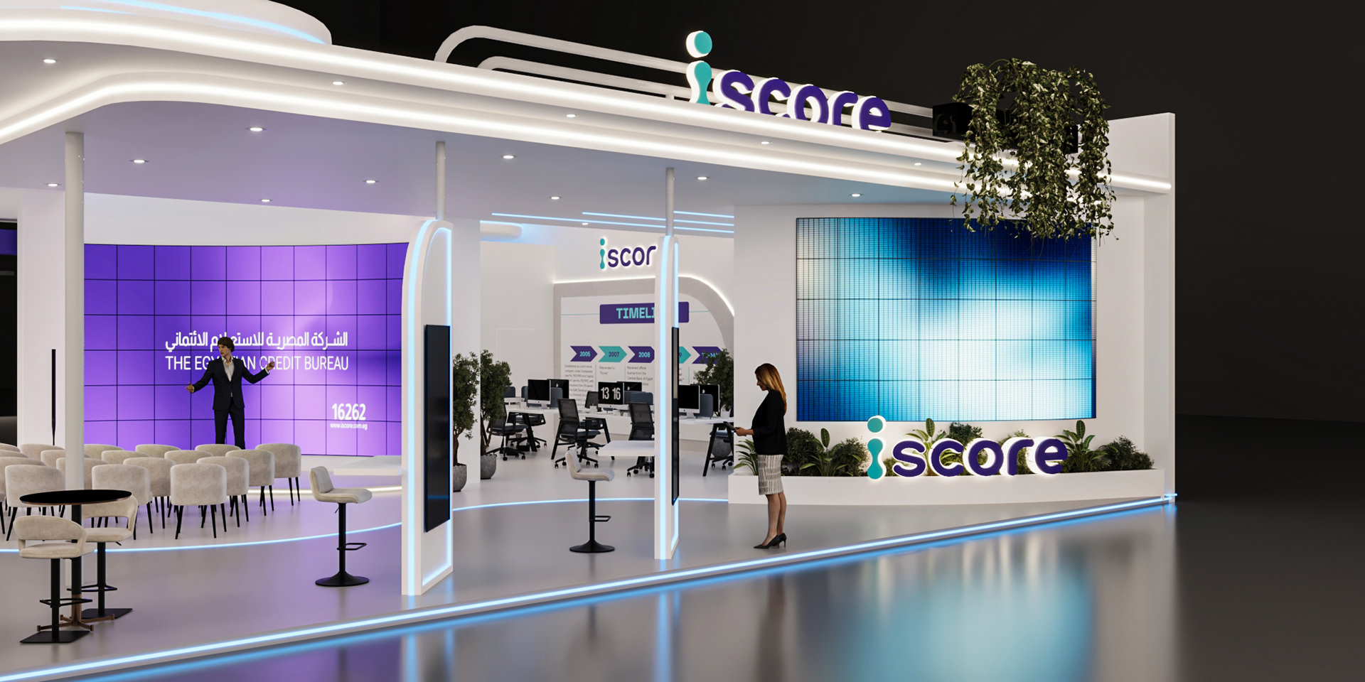 Iscore展位 开罗2025年信息通信技术展

注：Iscore可能是特定的名称、品牌等，如果有更准确的背景信息，翻译会更精准 丨埃及开罗-21