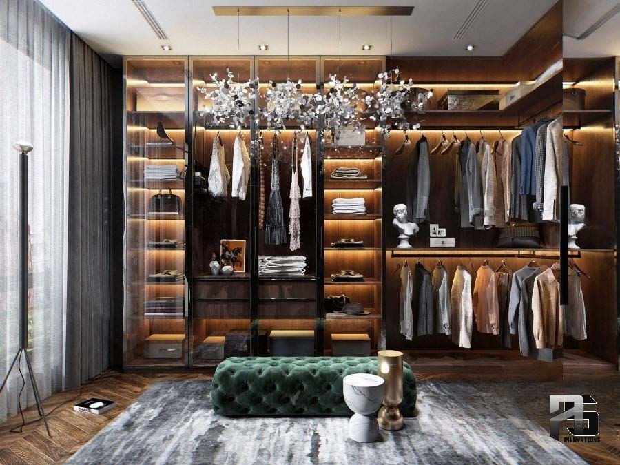 DRESSING ROOM 3D INTERIOR . MODERN STYLES 2-4