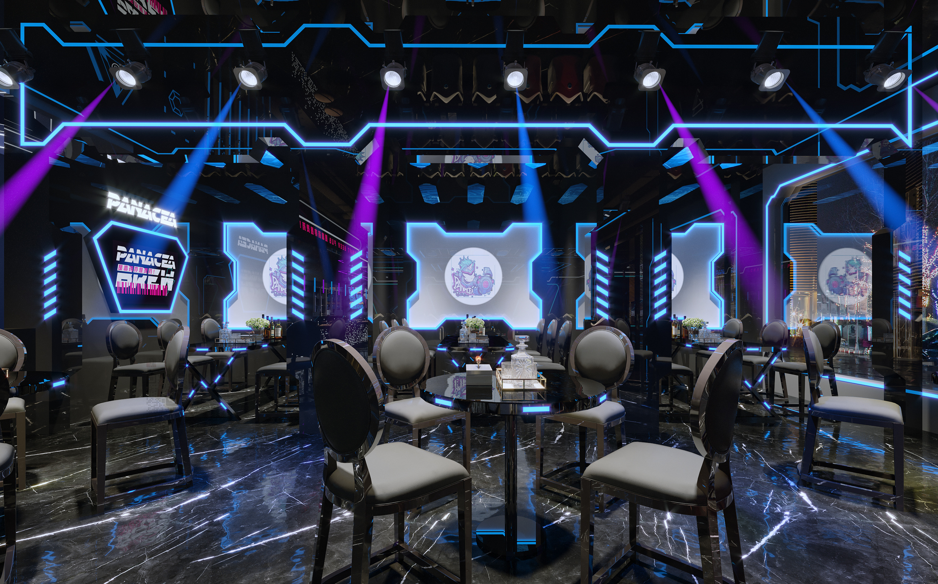 潮玩酒吧这么设计很吸睛！新潮与时尚的碰撞很有氛围！-3