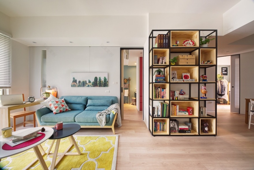 台湾两小公寓色彩改造丨中国台北-2